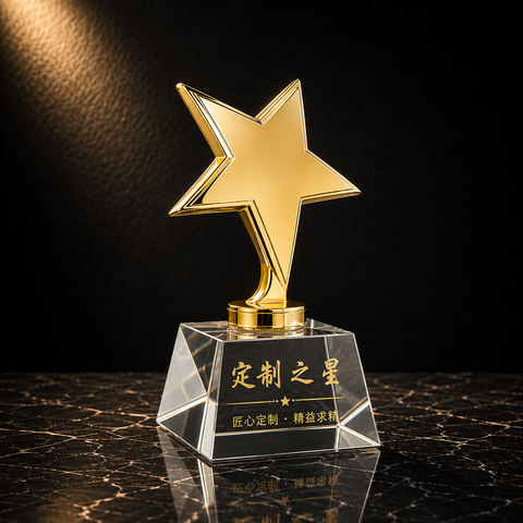 Crystal Base Star Award - custom acrylic awards with your logo